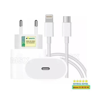 Imagem de Carregador Fonte De Parede Turbo 20w Tipo C Cor Branco Compativel Ipho