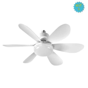 Imagem de Ventilador de Teto LED 60W Lâmpada E27 Com Controle Remoto Bivolt Lumi