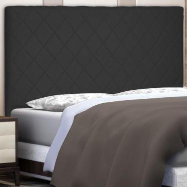 Imagem de Cabeceira Estofada Cama Box Casal Queen Size Esmeralda 160cm Suede Pre