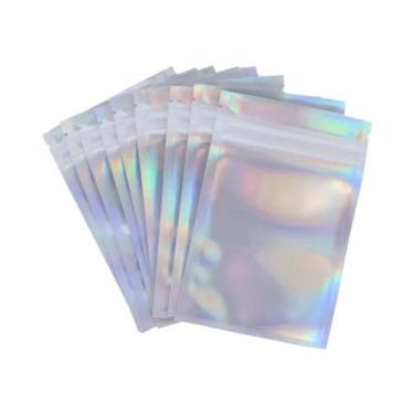 Imagem de Sacos Ziplock Holográficos a Laser 20/40 Peças, Embalagem Autovedante 
