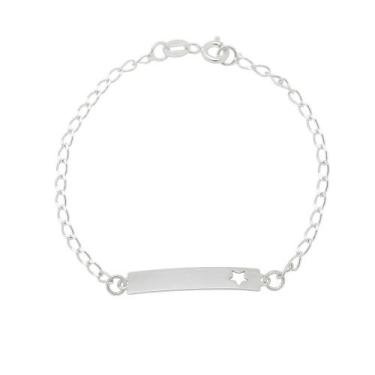 Imagem de Pulseira De Chapinha Infantil Prata 925 Kl - Juniorjoiaspiracicaba