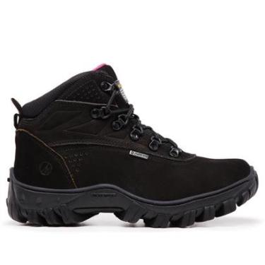 Imagem de Bota Coturno Feminino Tênis Adventure Trilha Trabalho Couro legitimo-Feminino