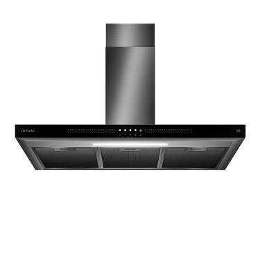 Imagem de Coifa de Parede 90cm Mueller Plana com Função Depurador e Exaustor Inox 220V - MCP90K