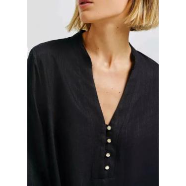 Imagem de Blusa Feminina Reta Manga Bufante Flamê Hering