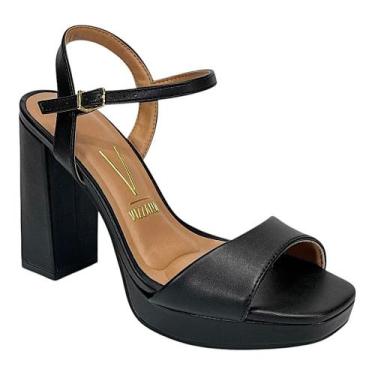 Imagem de Sandália Vizzano Salto Alto Meia Pata 6551.100 Preto, Preto, 38