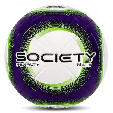 Imagem de Bola Futebol Penalty Society Matis XXIII Lançamento, Branco roxo verde