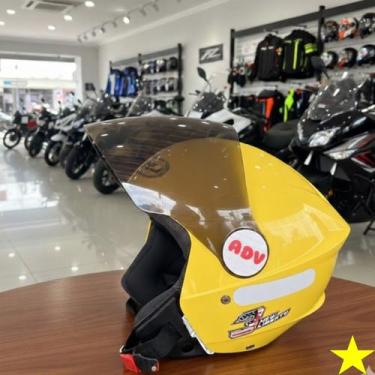 Imagem de Trava Personalisado Escrito ADV da Honda Botão Trava Viseira Capacete 