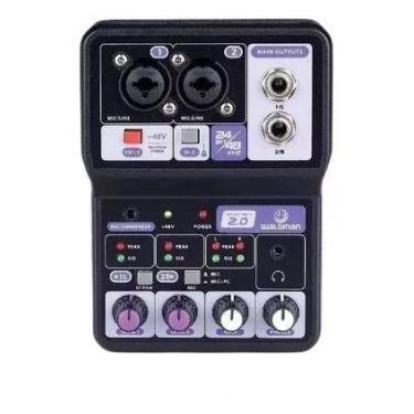 Imagem de Mesa de Som Waldman Podcast 2.0 2 Canais C/ Interface de áudio