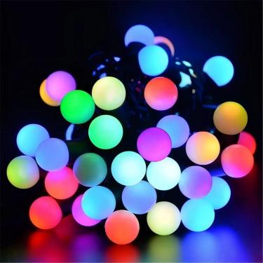 Imagem de Pisca de Natal Bolinhas 3,5m Led Colorido 28 Lâmpadas Transparente 220V Altomex