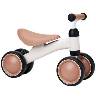 Imagem de Bicicleta Equilíbrio Buba Infantil 4 Rodas Sem Pedal Criança, Bege