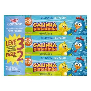 Imagem de Gel Dental Infantil Condor Galinha Pintadinha 50g - 0 a 2 anos