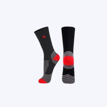 Imagem de Meia Cano Longo Esportiva Infantil Masculina Lupo 03260 Branco, Preto,