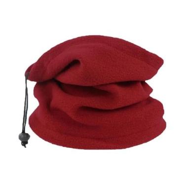 Imagem de Cachecol Ajustável Unissex Em Polar Fleece Para Proteção De Pescoço E 