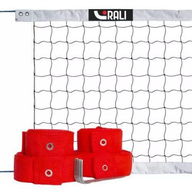 Imagem de Kit Vôlei De Praia Oficial Rede c/ 4 Faixas Marcação Quadra 8x16 - Ral