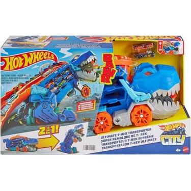Imagem de Pista Hot Wheels Super Reboque de T-Rex City Mattel