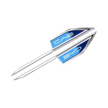 Imagem de Adesivos Metálicos Para Carros BYD, 2 Peças, Decoração Para Carro Tang