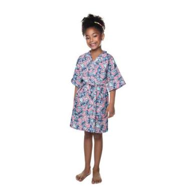 Imagem de Roupão Stitch Infantil Aveludado Lepper, P