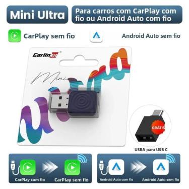 Imagem de Adaptador Mini USB Wireless Carlinkit 5.0 Para Android Auto E CarPlay,