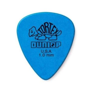 Imagem de Palheta para Instrumento Musical Tortex Standard 418R 1.0 Ataque Ágil Fluido Alta Durabilidade Azul 72 Dunlop