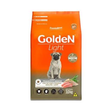 Imagem de Ração Golden Fórmula Light Cão ad pp Frango e Arroz 3kg - PREMIER PET