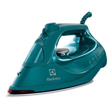 Imagem de Ferro de Passar Seco e a Vapor Electrolux ESI80 1500W Base Antiaderente Verde 110V