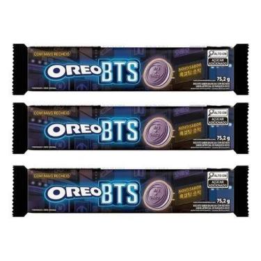 Imagem de Biscoito Recheado Oreo Bts Sabor Hotteok 75,2g - Kit 3un