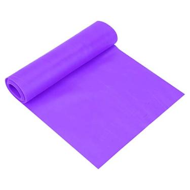 Imagem de Faixa elástica de ioga, faixa elástica de 2 m, faixa de resistência para exercícios físicos, acessório de cinto (roxo)