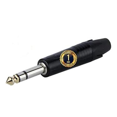Imagem de Plug Conector Stereo Estéreo P10 HJH C/Ponta Banhada A Ouro