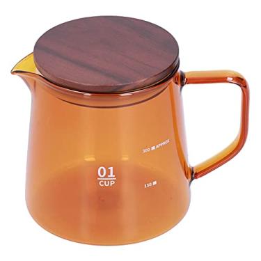 Imagem de Caneca de vidro, 300ml 11,9 oz Xícara de chá Sensação confortável para as mãos para uso doméstico(marrom)