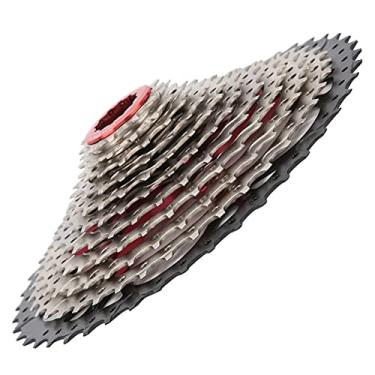 Imagem de Cassete de 11 velocidades, 11 a 46 T, resistente ao desgaste e à ferrugem, cassete de roda livre de alta resistência para mountain road bike