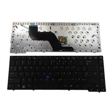 Imagem de SUNMALL Teclado de substituição com ponteiro compatível com HP EliteBook 8440p série 8440w laptop preto dos EUA compatível com número de peça 594052-001 598042-001 ...