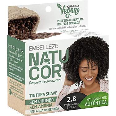 Imagem de Tinta de Cabelo Natucor Individual Café Forte Preto Tabaco Especial 2.8 Naturalmente Autêntica