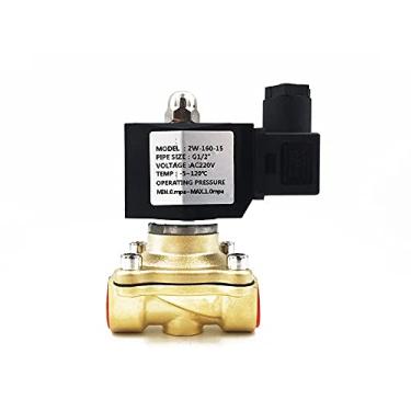 Imagem de NC 1/2"3/4" 1" Válvula de solenóide de latão CC 12V / 24V AC 110V / 220V Válvula pneumática DN15 DN20 DN25. Para gás de carvão de gás natural de água YYDFPIIA