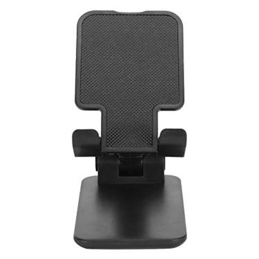 Imagem de CiCiglow Suporte de telefone celular para mesa, suporte de telefone de mesa ajustável suporte de suporte compatível com tablets, todos os telefones abaixo de 12,9 polegadas (preto)