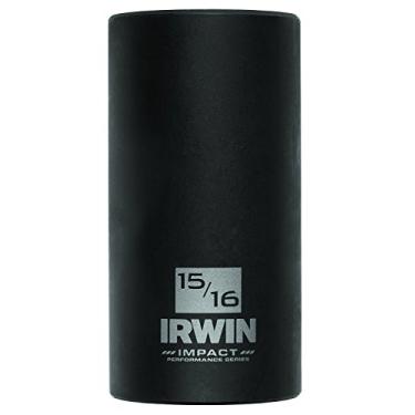 Imagem de Broca de soquete de poço profundo de 6 pontos, série Impact Performance 188233 IRWIN Tools, chave quadrada de 3/8 polegadas
