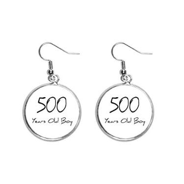 Imagem de Brinco feminino de 500 anos de idade do menino com pingente de orelha prata