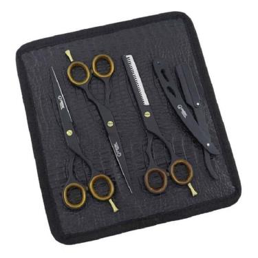 Imagem de Kit Tesouras Profissionais 6.0 Black