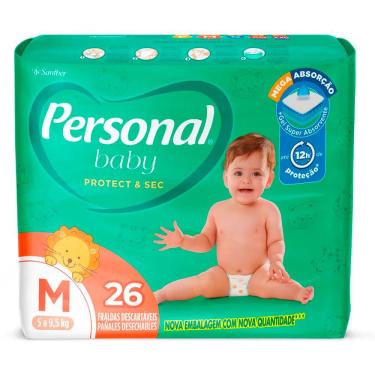 Imagem de Fralda Personal Soft E Protect Jumbo M Com 26 Unidades
