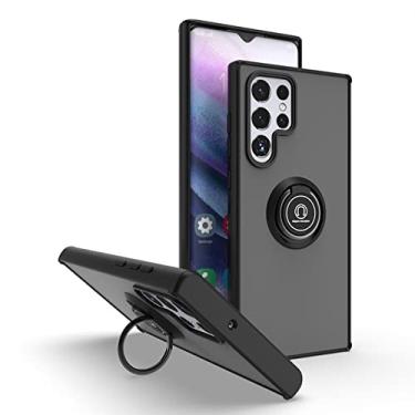 Imagem de Capa de telefone com suporte para Samsung Galaxy S21 S20 S22 A12 A21S A22 A31 A32 AA51 A52 A70 A71 M62 M21 M30 M31s M51 Capa magnética, todo preto, para Samsung A71 4G