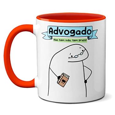 Imagem de Caneca Advogado Profissional Não Tem Vida, Tem Prazo (Vermelha)