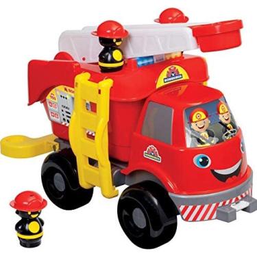Caminhão Infantil Max Bombeiro Brinquedo Grande- Tilin no Shoptime