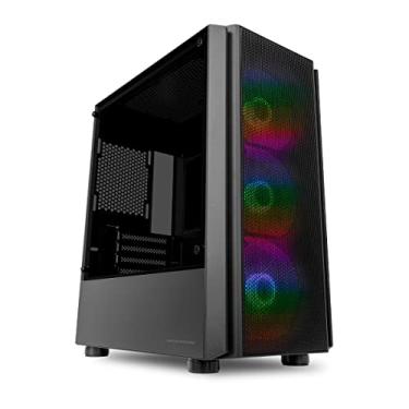 Gabinete Gamer Pichau HX600, RGB, Full-Tower, Lateral de Vidro, Branco,  PG-HX6-WH01