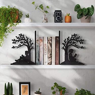 Imagem de Aparador de Livros Crianças Lendo Woodecora