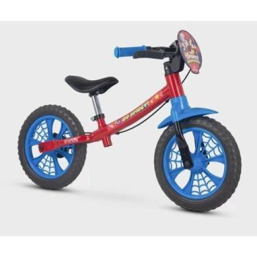 Imagem de Bicicleta Infantil Aro 12 Balance Sem Pedal Spiderman Caloi