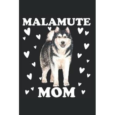 Imagem de Malamute Mama Mama Mama Mutter zum Vatertag Mutter: DIN A5 Kariert 120 Seiten / 60 Blätter Notizbuch Notizheft Notiz-Block Alaskan Malamute Hunde Motive für Hundeliebhaber