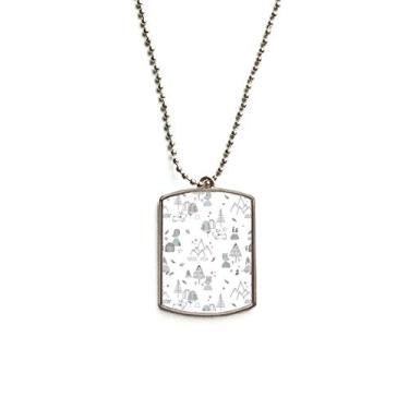 Imagem de DIYthinker Colar para animais de estimação com pingente de corrente de aço inoxidável de pássaro e estrela de grama