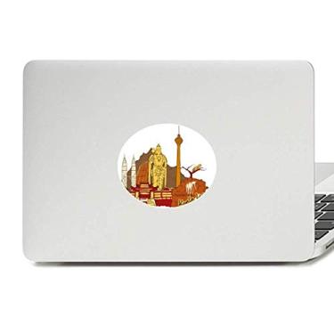 Imagem de Malásia Kuala Lumpur Aquarela Vinil Emblema Gráfico Laptop Adesivo Notebook Decalque