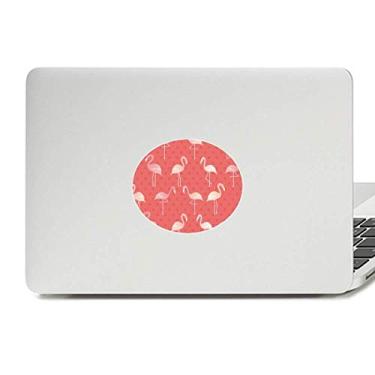 Imagem de Adesivo de laptop com estampa de flamingo, cor rosa, decalque para notebook