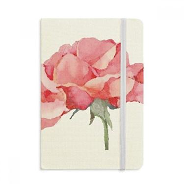Imagem de Caderno de flores em aquarela com estampa de cravos, capa dura para diário clássico A5