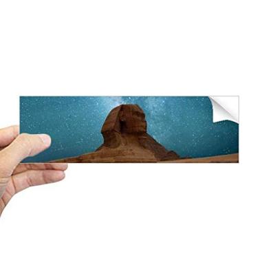 Imagem de DIYthinker Adesivo retangular azul céu terra vermelha múmia para para-choque notebook janela decalque